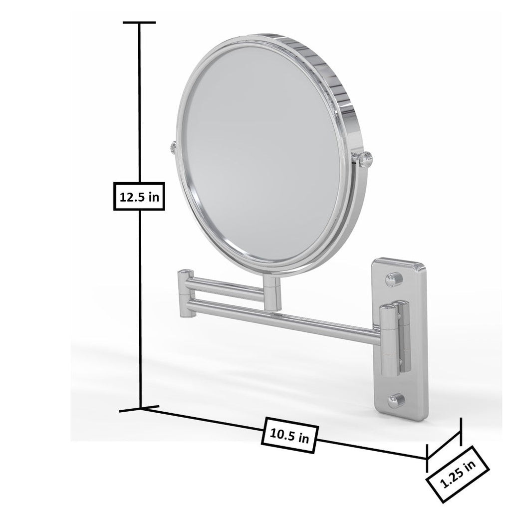 211 - 10x/1x Magnified Double Arm Wall Mirror - THE MARILYN 2