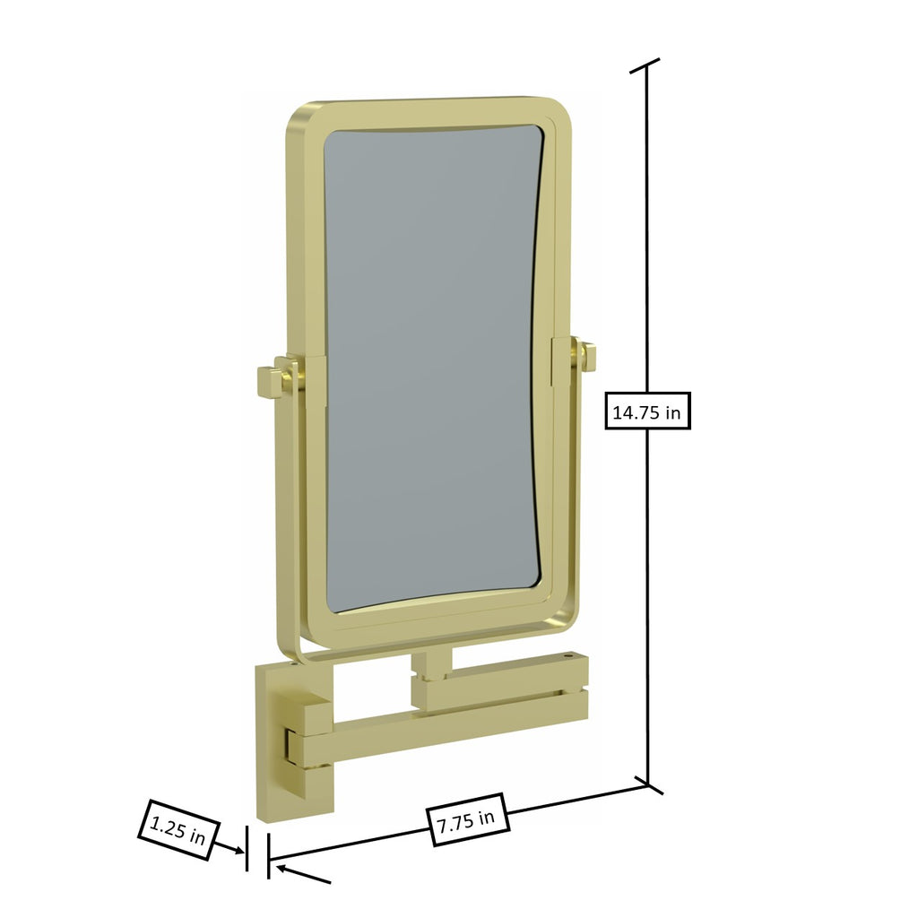 Rectangular Double Sided Wall Mirror