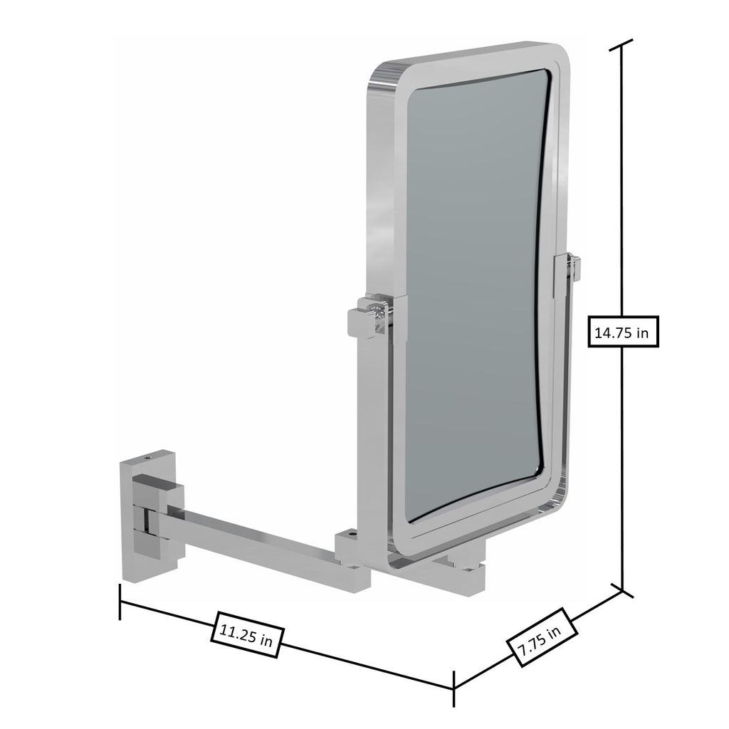 Rectangular Double Sided Wall Mirror