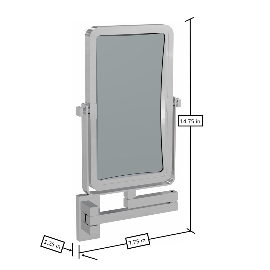 Rectangular Double Sided Wall Mirror