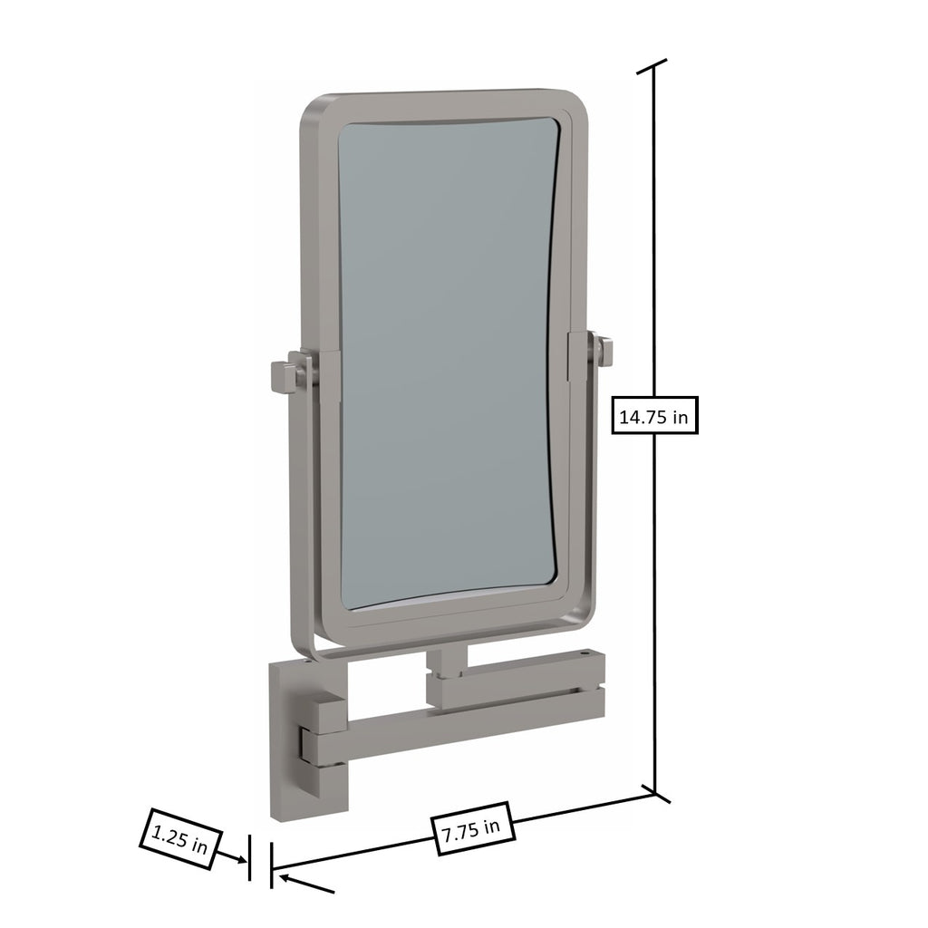 Rectangular Double Sided Wall Mirror