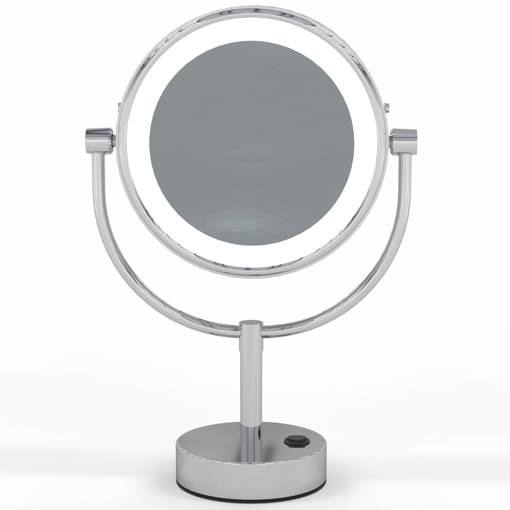 Neo Modern LED Lighted Freestanding Mirror