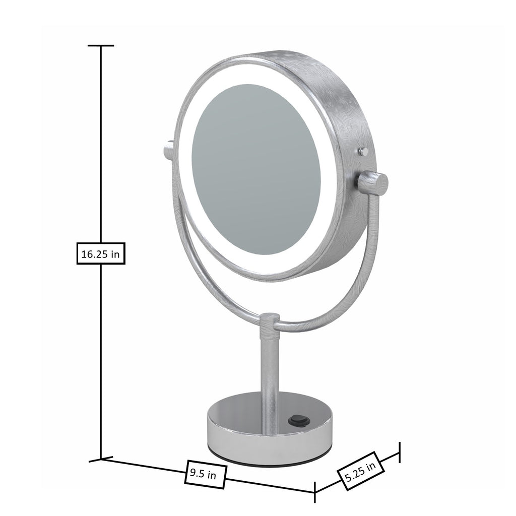 Neo Modern LED Lighted Freestanding Mirror
