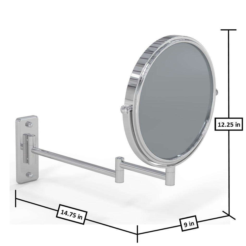 211 - 5x/1x Magnified Double Arm Wall Mirror - THE MARILYN