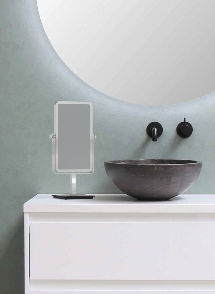 806 - 3x/1x Magnified Rectangular Vanity Mirror - THE JESSICA