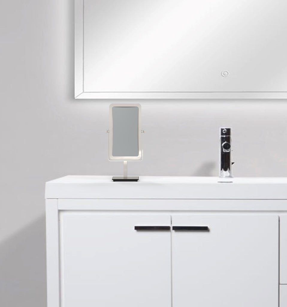 806 - 3x/1x Magnified Rectangular Vanity Mirror - THE JESSICA