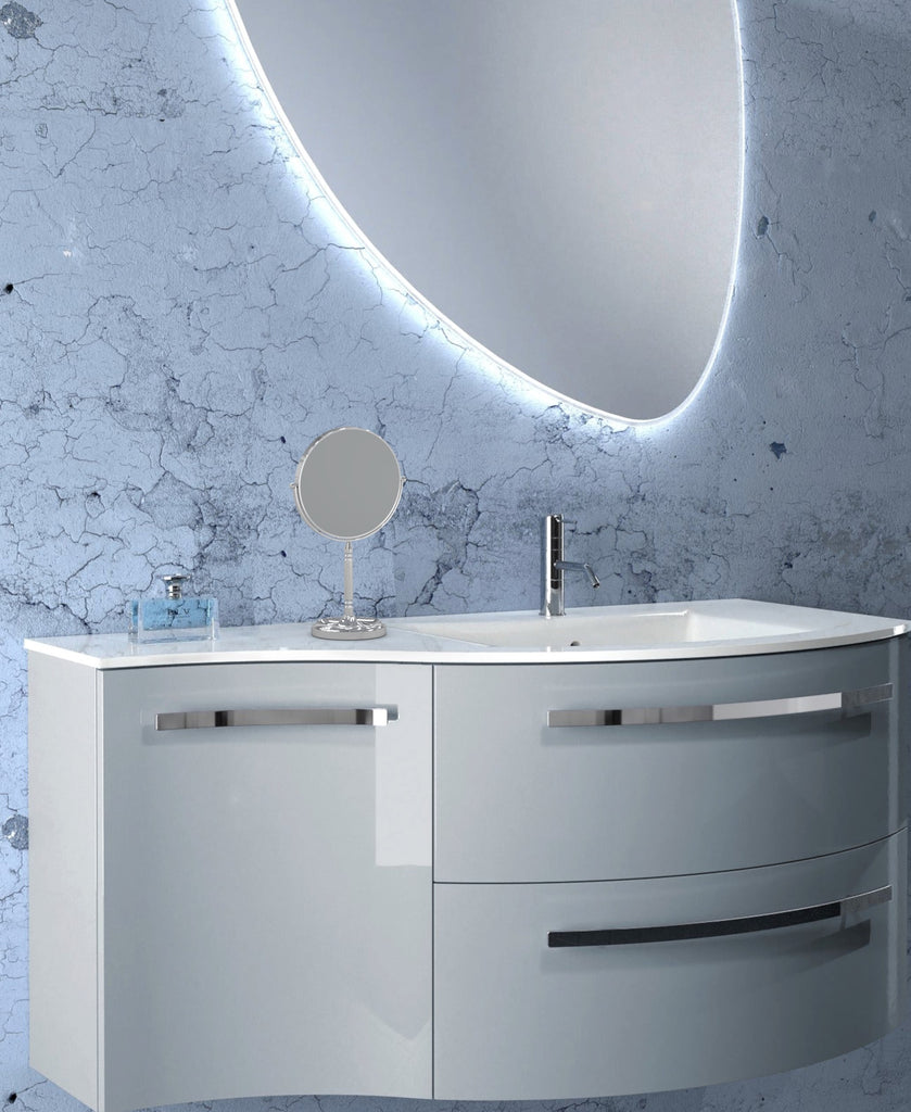866 - 5x/1x Magnified Recessed Base Freestanding Mirror - THE MARLENE