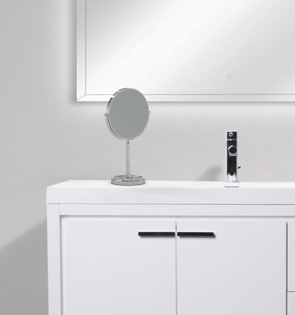 5x/1x Magnified Recessed Base Freestanding Mirror - THE MARLENE