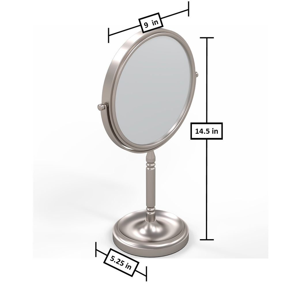 866 - 5x/1x Magnified Recessed Base Freestanding Mirror - THE MARLENE