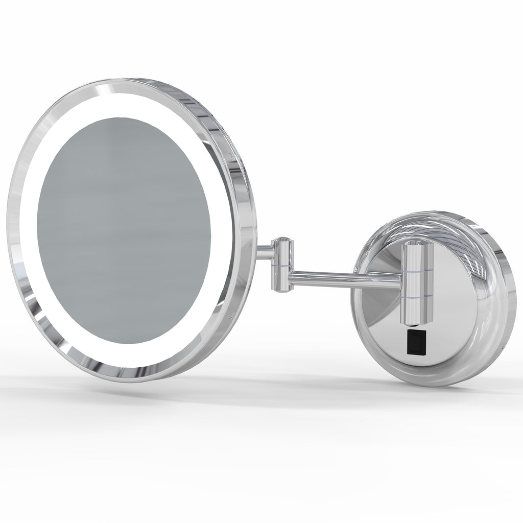 944 - LED Lighted 5x Magnified Single-Sided Wall Mirror - THE JOAN