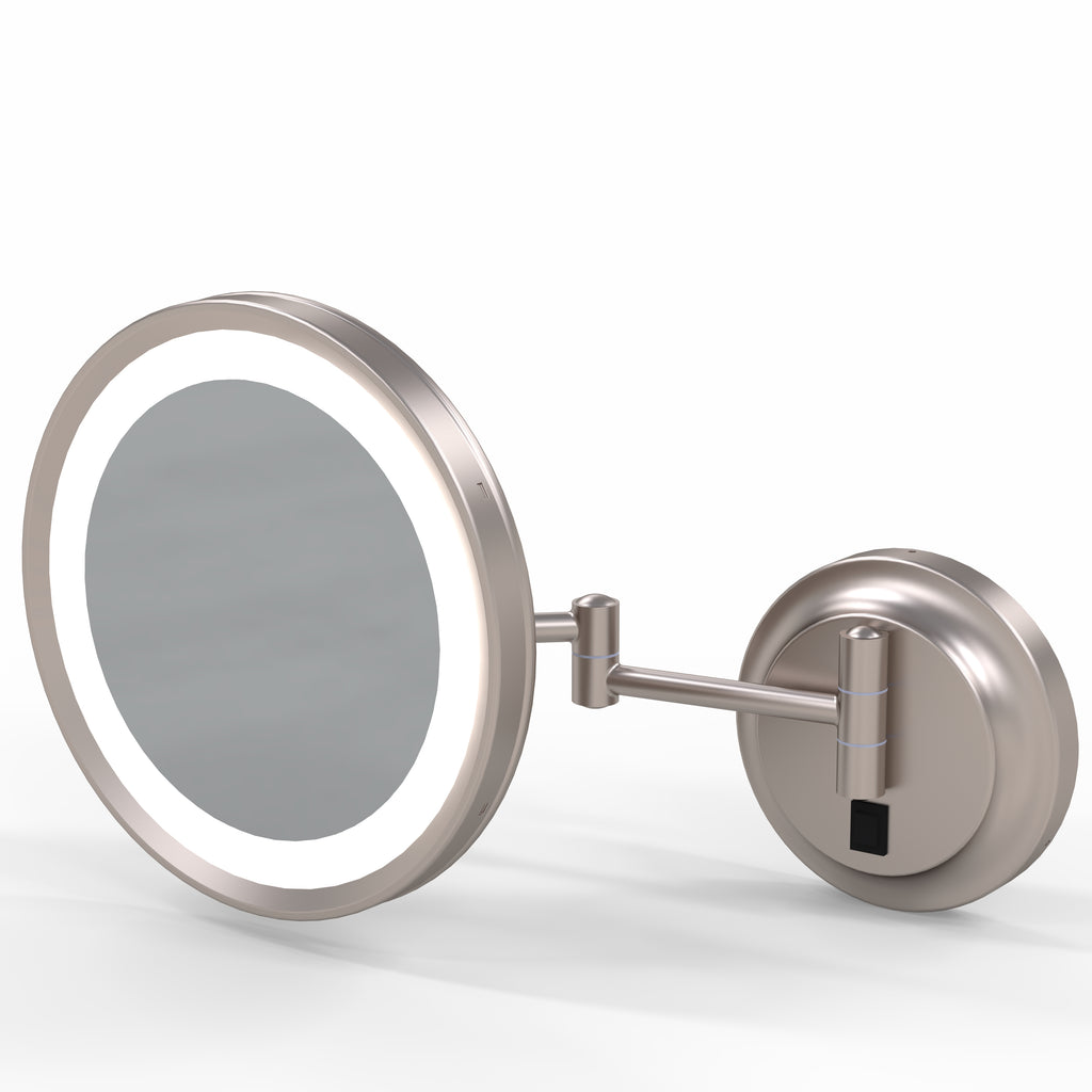 944 - LED Lighted 5x Magnified Single-Sided Wall Mirror - THE JOAN