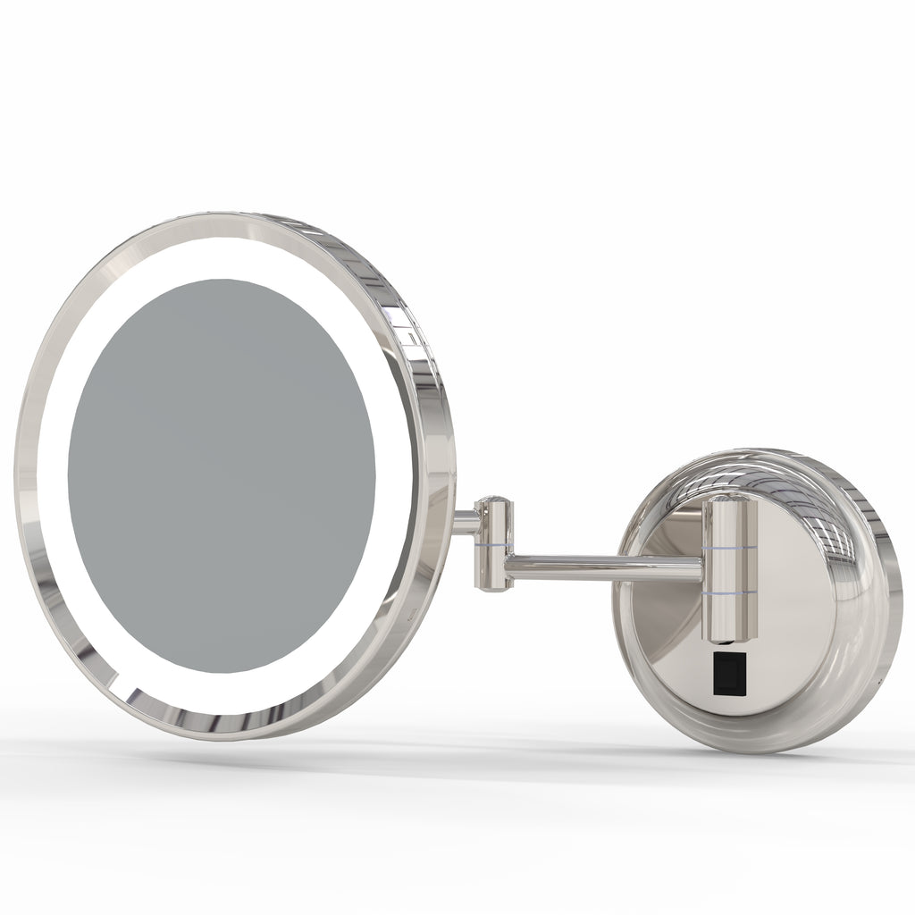 944 - LED Lighted 5x Magnified Single-Sided Wall Mirror - THE JOAN