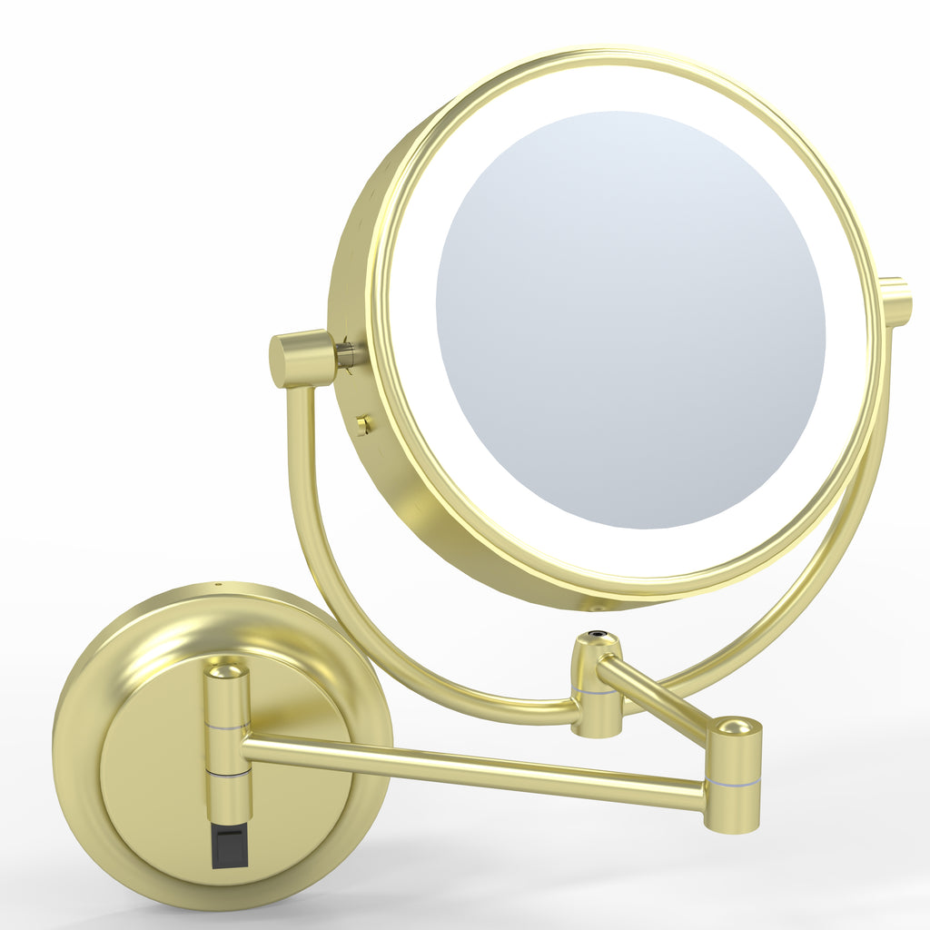 945 - LED Lighted 5x/1x Magnified Arm Wall Mirror - THE MERYL