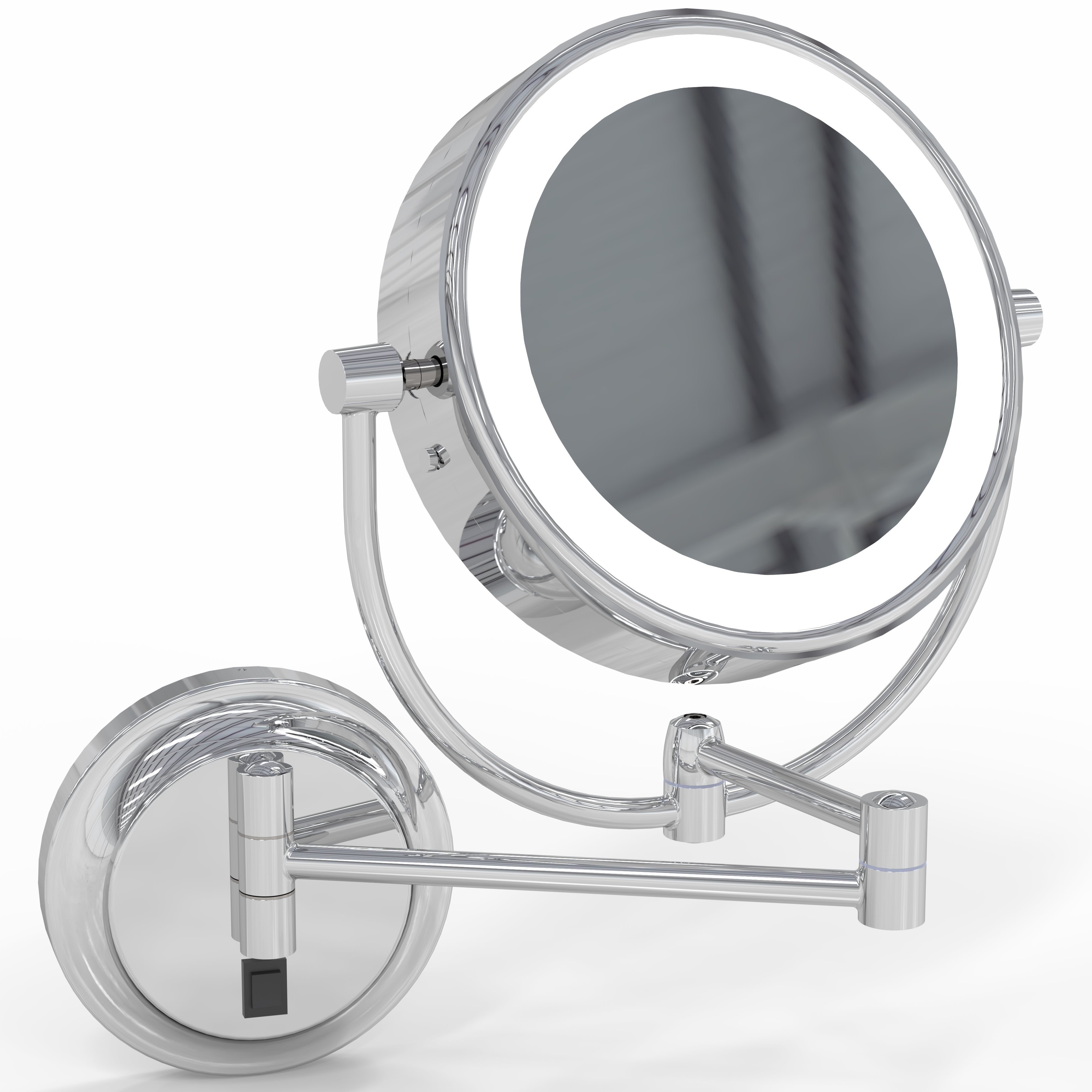 Hardwired 5x 1x Wall Magnifying Mirrors With Light THE MERYL