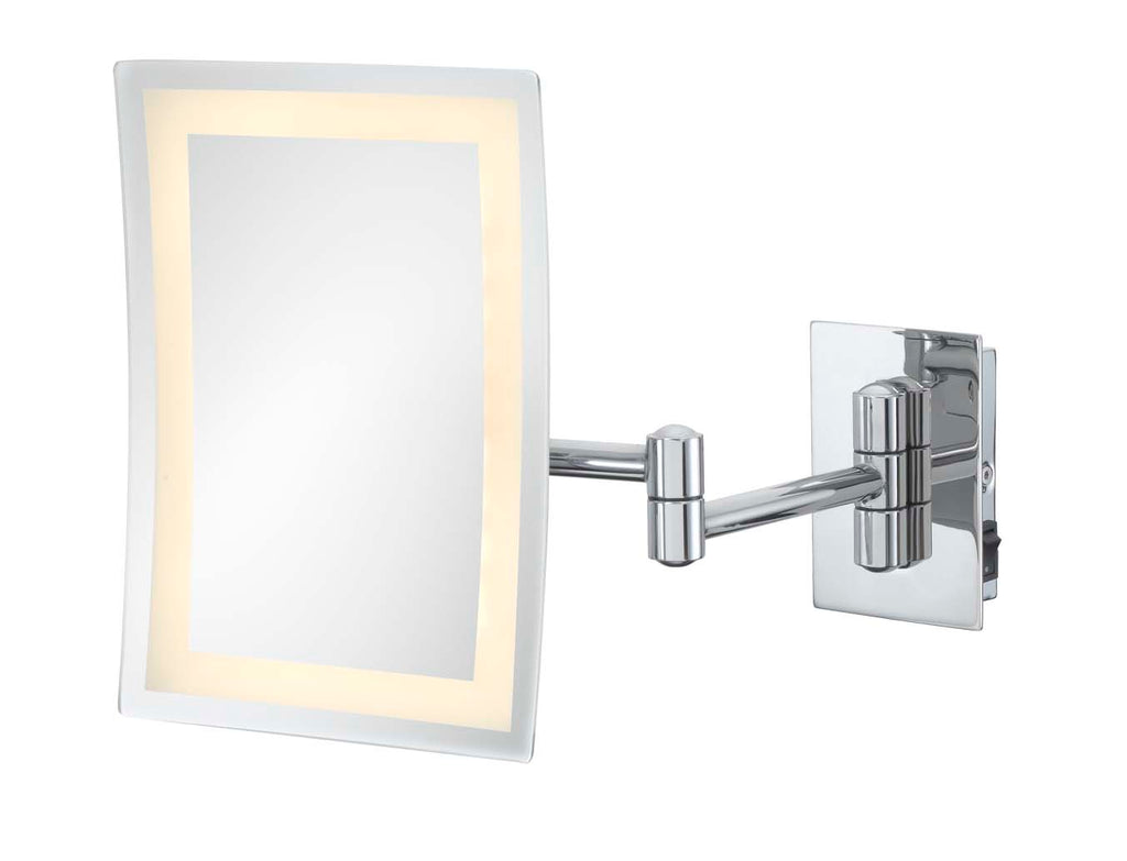 949 - 3x Magnification Rectangular Single-Sided Arm Wall Mirror - THE BETTY