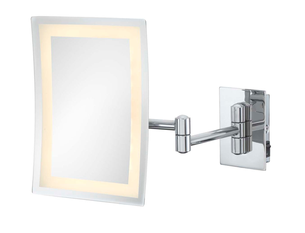3x Magnification Rectangular Single-Sided Arm Wall Mirror - THE BETTY