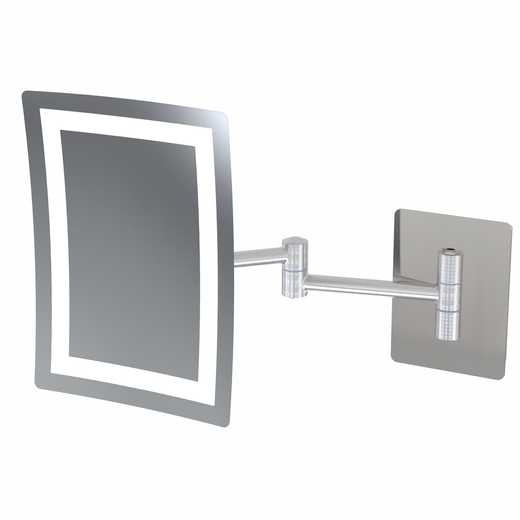3x Magnification Rectangular Single-Sided Arm Wall Mirror - THE BETTY